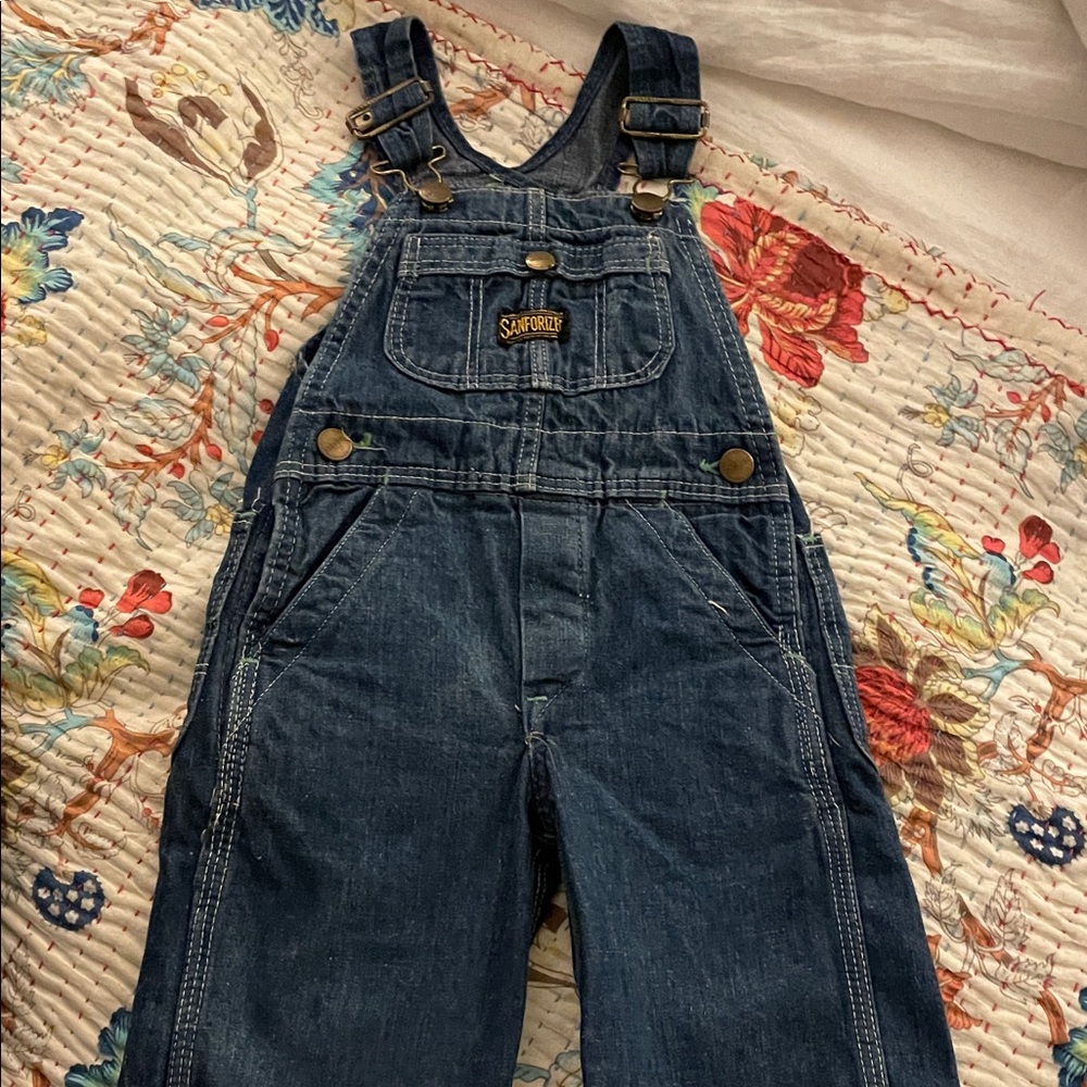 Vintage Sanforized Toddler Denim Overalls